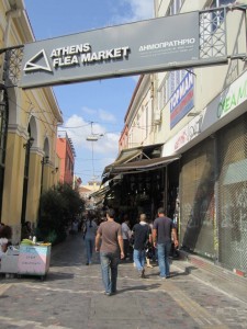 Entrance to the flea market...